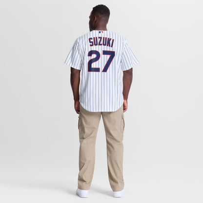 Men's Chicago Cubs Seiya Suzuki Nike White Home Replica Jersey