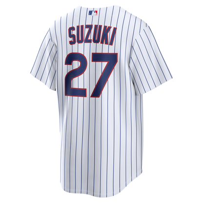 Men's Chicago Cubs Seiya Suzuki Nike White Home Replica Jersey