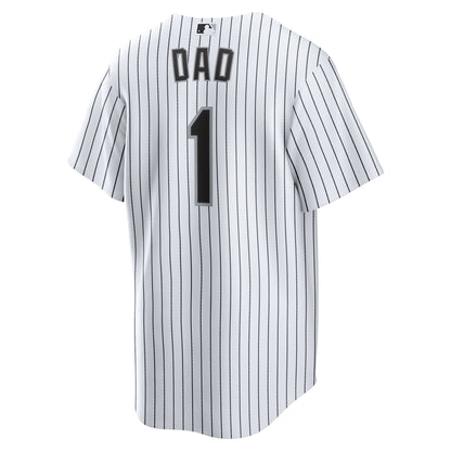 Men's Chicago White Sox Nike White #1 Dad Home Replica Jersey