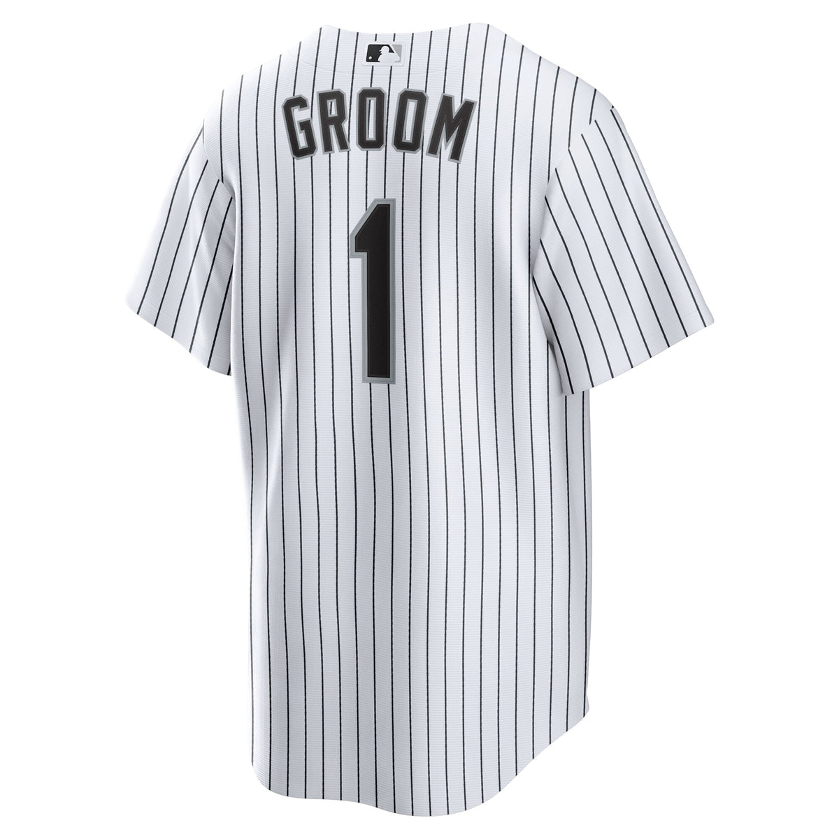 Men's Chicago White Sox Nike White #1 Groom Home Replica Jersey