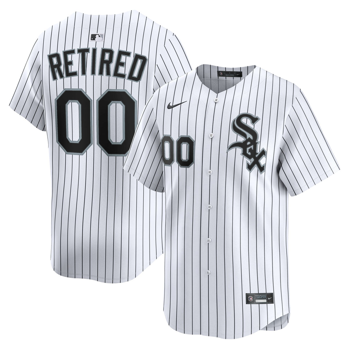 Men's Chicago White Sox Nike White Home Limited Pick-A-Player Retired Roster Jersey