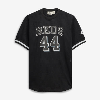 Men's Cincinnati Reds Elly De La Cruz Fanatics Black/White Big & Tall Heavyweight Mesh Jersey
