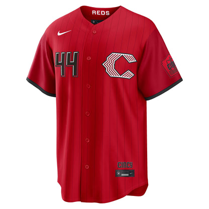 Men's Cincinnati Reds Elly De La Cruz Nike Red 2026 City Connect Stadium Jersey