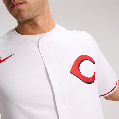 Men's Cincinnati Reds Elly De La Cruz Nike White Alternate 2 Limited Player Jersey