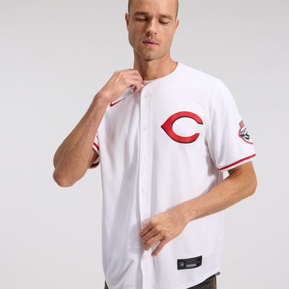 Men's Cincinnati Reds Elly De La Cruz Nike White Alternate 2 Limited Player Jersey