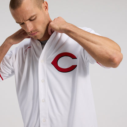 Men's Cincinnati Reds Elly De La Cruz Nike White Alternate 2 Replica Jersey