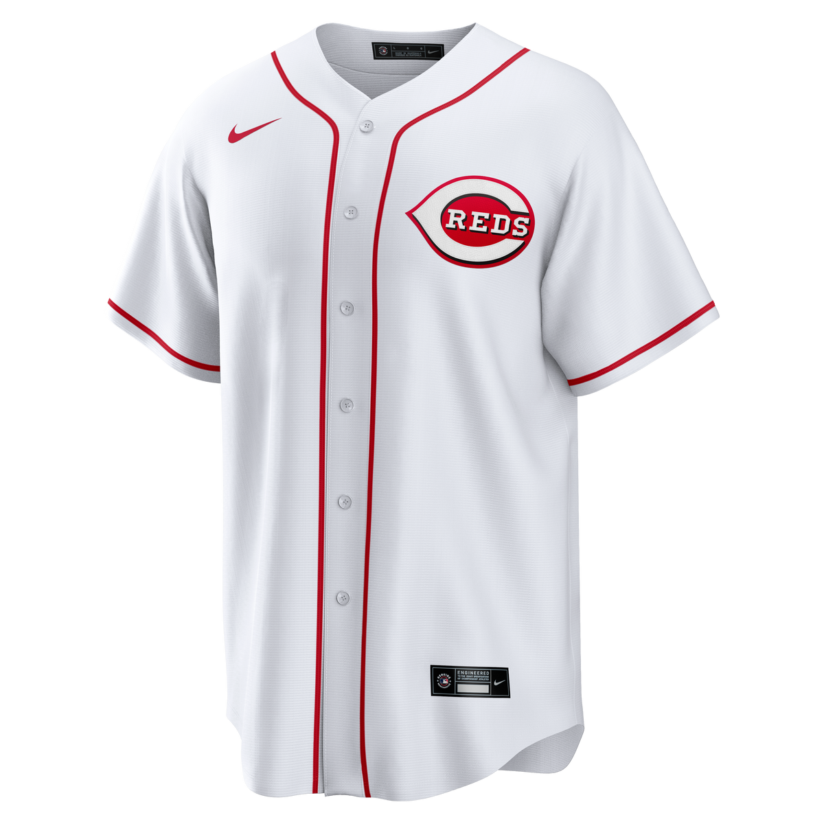Men's Cincinnati Reds Eugenio Suí¡rez Nike White Home Replica Jersey