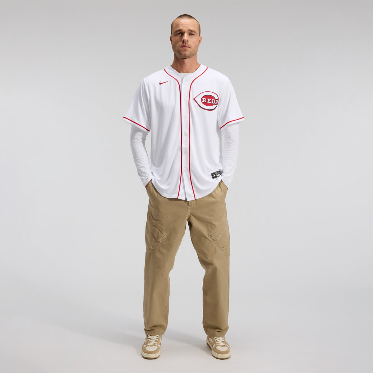 Men's Cincinnati Reds Nike White Home Replica Team Jersey