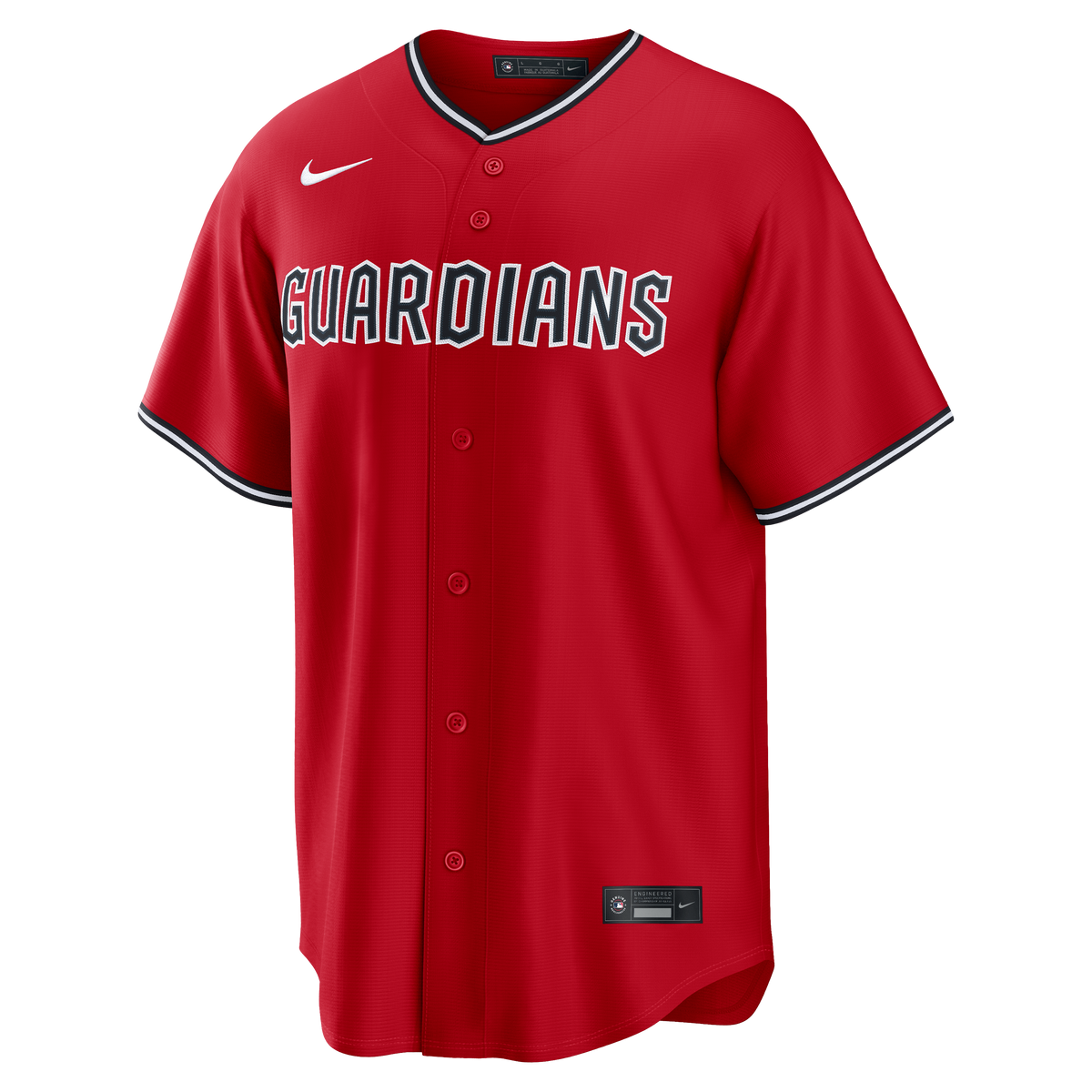 Men's Cleveland Guardians Josí© Ramí­rez Nike Red Alternate Replica Jersey