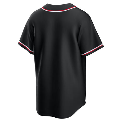 Men's Cleveland Guardians Nike Fashion Replica Black Out Jersey