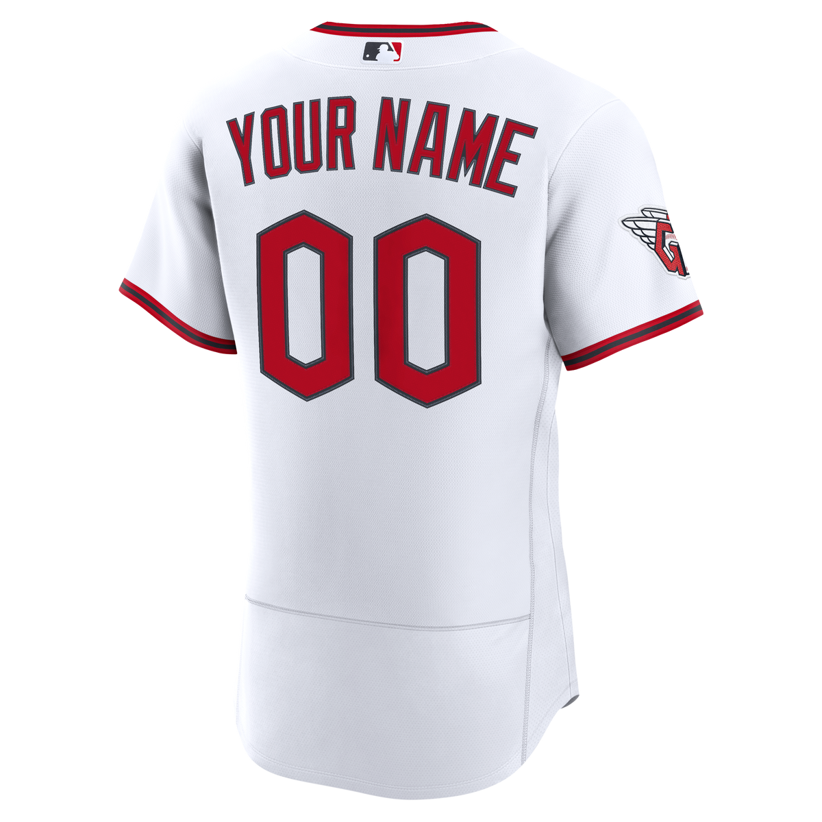 Men's Cleveland Guardians Nike White Home Authentic Custom Jersey