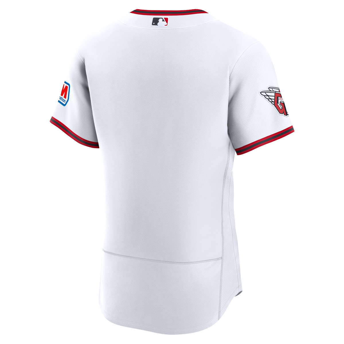 Men's Cleveland Guardians Nike White Home Sponsor Patch Authentic Jersey