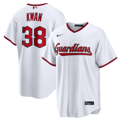 Men's Cleveland Guardians Steven Kwan Nike White Home Replica Jersey