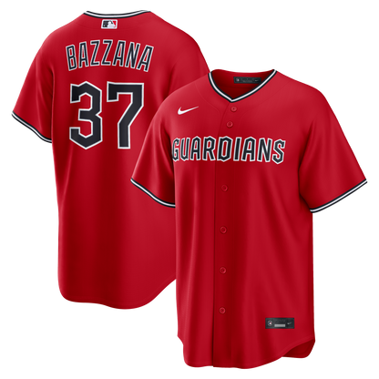 Men's Cleveland Guardians Travis Bazzana Nike Red Alternate Replica Jersey
