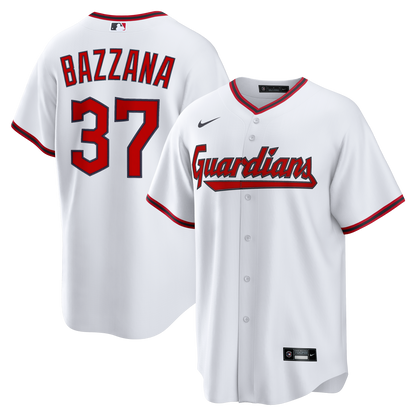 Men's Cleveland Guardians Travis Bazzana Nike White Home Replica Jersey