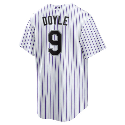 Men's Colorado Rockies Brenton Doyle Nike White Home Replica Jersey