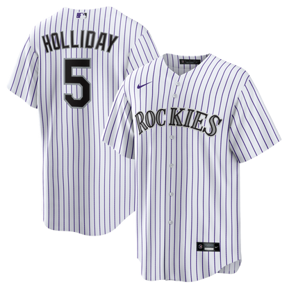 Men's Colorado Rockies Matt Holliday Nike White Home Retired Player Replica Jersey