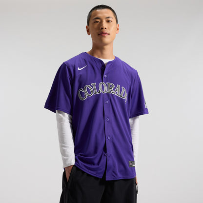 Men's Colorado Rockies Nike Purple Alternate Limited Jersey