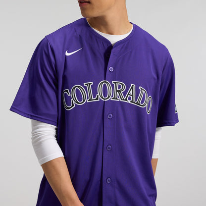 Men's Colorado Rockies Nike Purple Alternate Limited Jersey