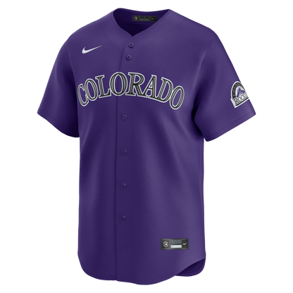 Men's Colorado Rockies Nike Purple Alternate Limited Jersey