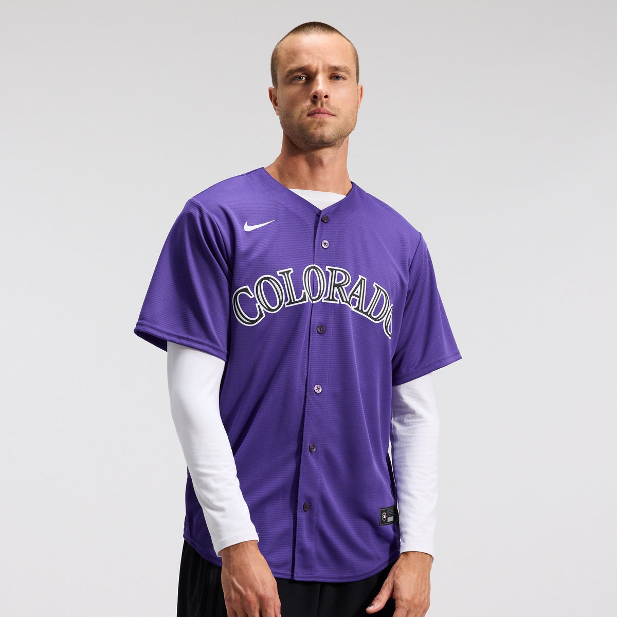 Men's Colorado Rockies Nike Purple Alternate Replica Team Jersey