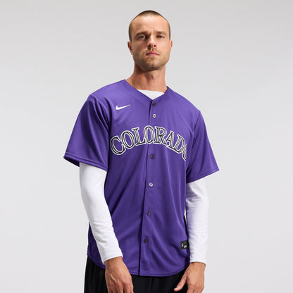 Men's Colorado Rockies Nike Purple Alternate Replica Team Jersey
