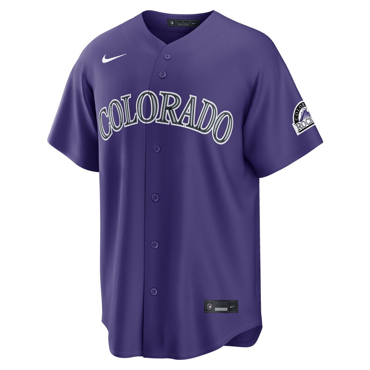 Men's Colorado Rockies Nike Purple Alternate Stadium Jersey