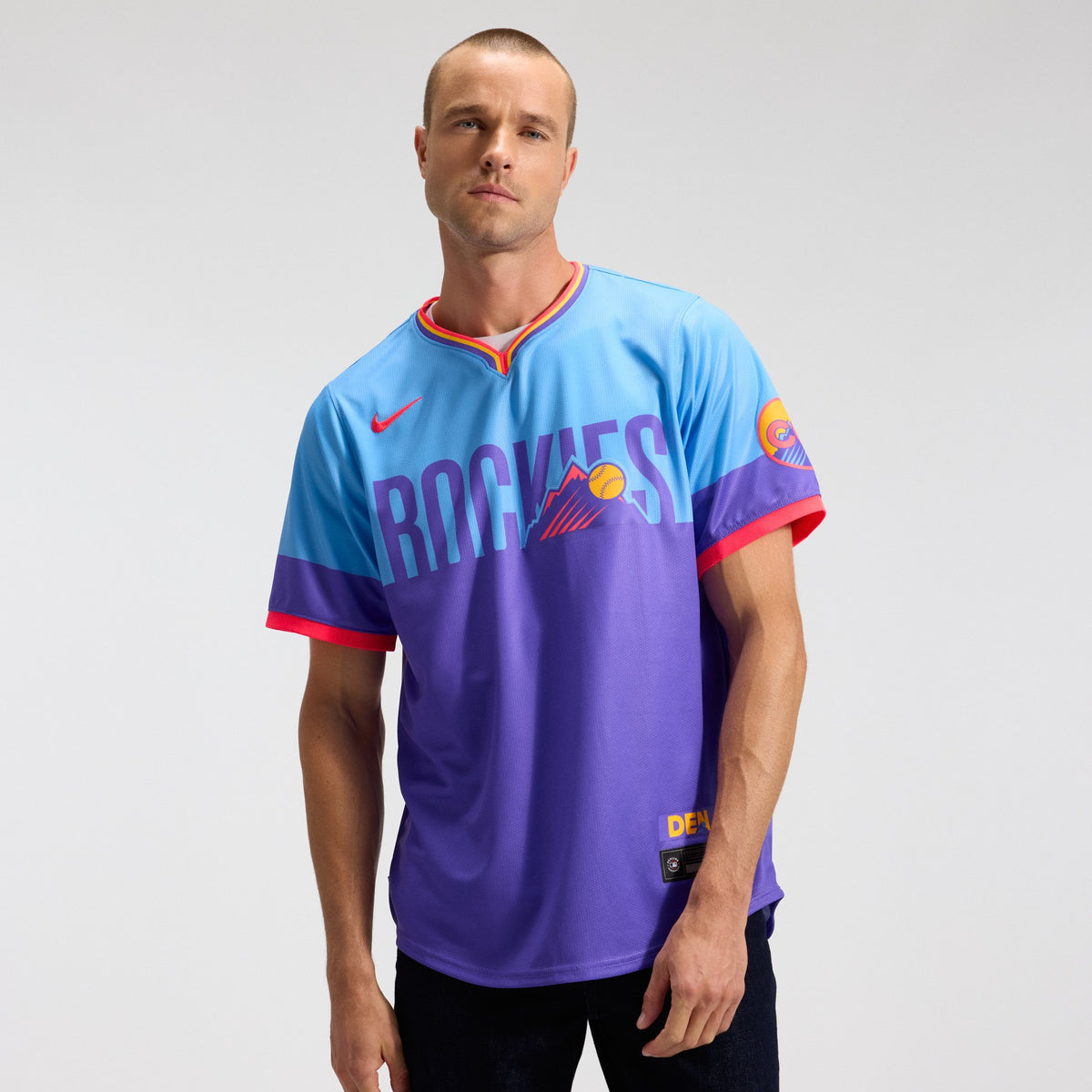 Men's Colorado Rockies Nike Purple/Light Blue 2025 City Connect Limited Jersey