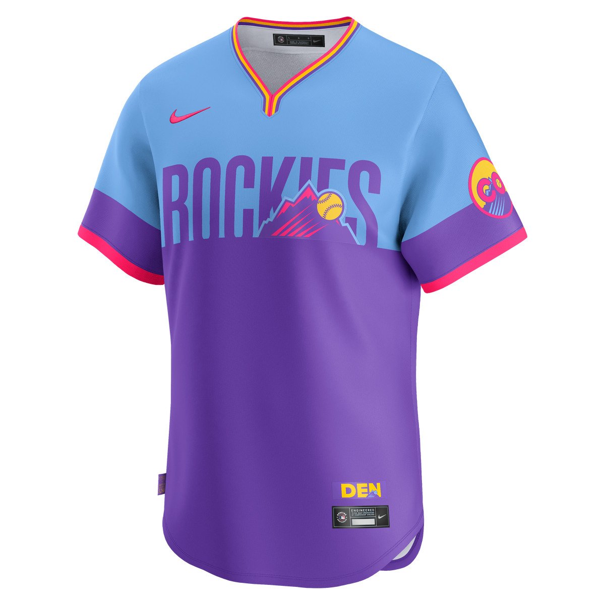 Men's Colorado Rockies Nike Purple/Light Blue 2025 City Connect Limited Jersey