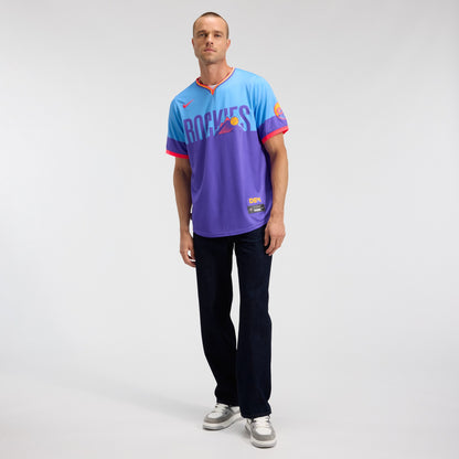 Men's Colorado Rockies Nike Purple/Light Blue 2025 City Connect Limited Jersey