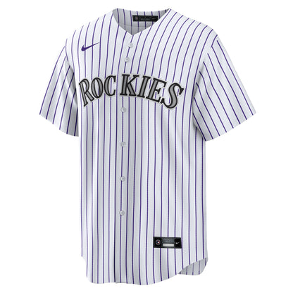Men's Colorado Rockies Nike White #1 Dad Home Replica Jersey