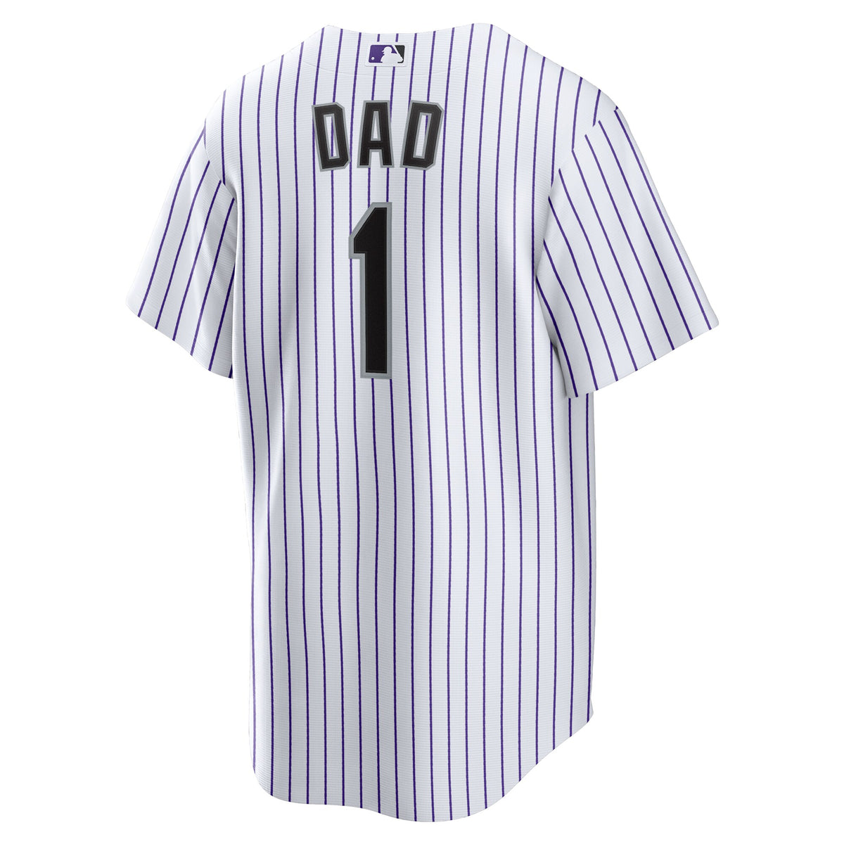 Men's Colorado Rockies Nike White #1 Dad Home Replica Jersey