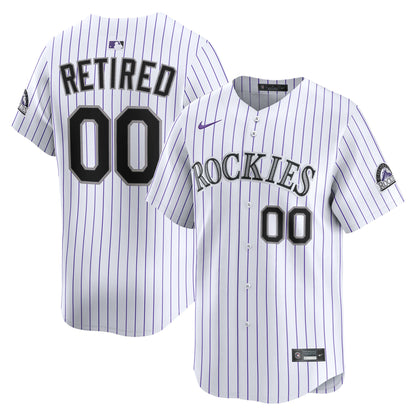 Men's Colorado Rockies Nike White Home Limited Pick-A-Player Retired Roster Jersey