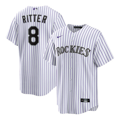 Men's Colorado Rockies Ryan Ritter Nike White Home Replica Jersey