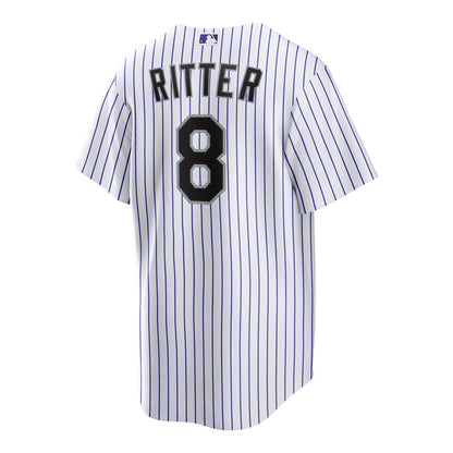 Men's Colorado Rockies Ryan Ritter Nike White Home Replica Jersey