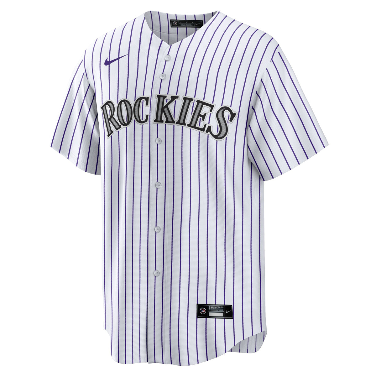 Men's Colorado Rockies Tyler Freeman Nike White Home Replica Jersey