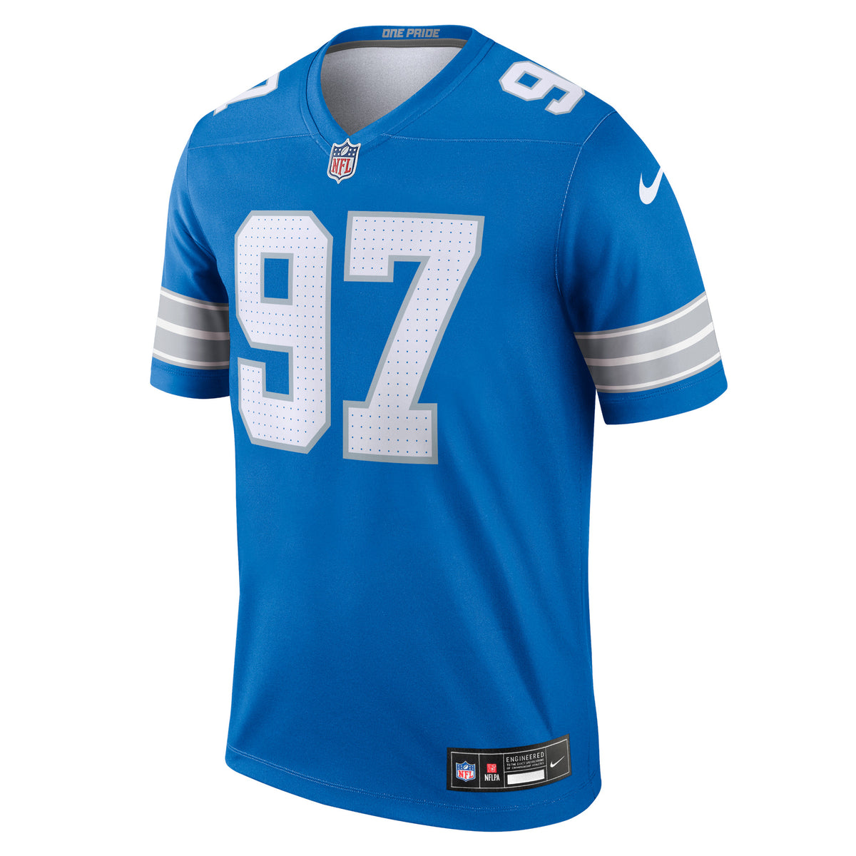 Men's Detroit Lions Aidan Hutchinson Nike Blue Legend Player Performance Top