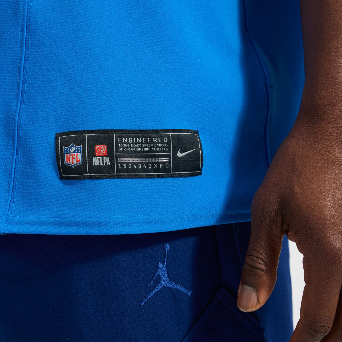 Men's Detroit Lions Aidan Hutchinson Nike Blue Team Vapor F.U.S.E. Elite Jersey
