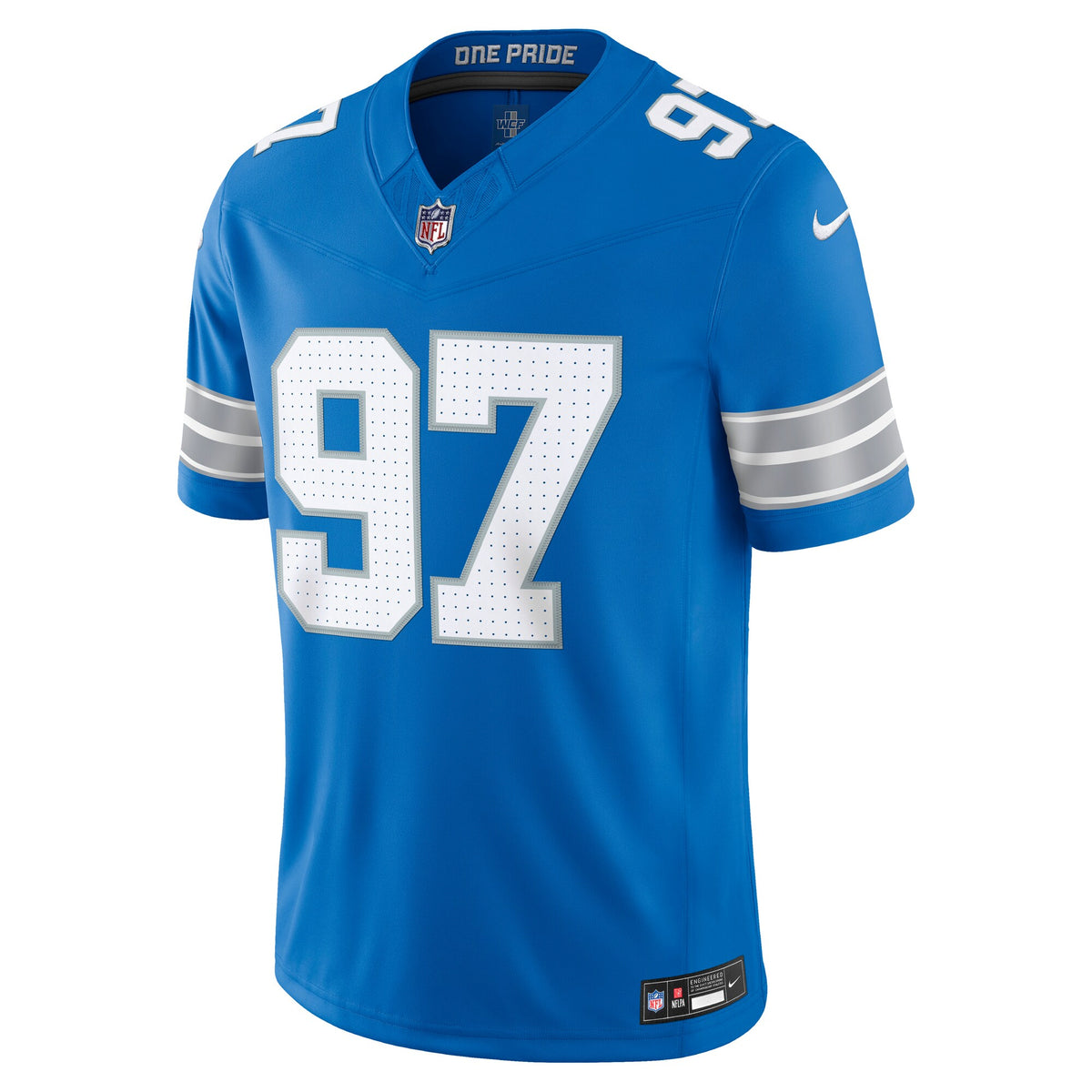 Men's Detroit Lions Aidan Hutchinson Nike Blue Team Vapor F.U.S.E. Stitched Limited Jersey