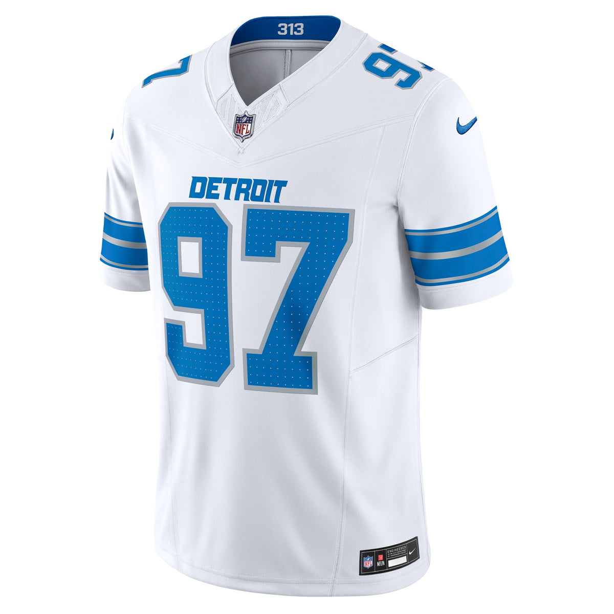 Men's Detroit Lions Aidan Hutchinson Nike White Vapor F.U.S.E. Limited Jersey