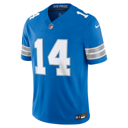 Men's Detroit Lions Amon-Ra St. Brown Nike Blue Team Vapor F.U.S.E. Stitched Limited Jersey