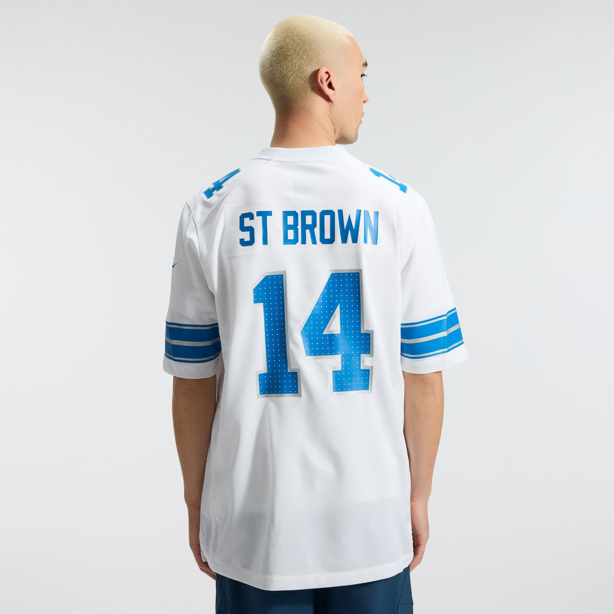 Men's Detroit Lions Amon-Ra St. Brown Nike White Game Jersey