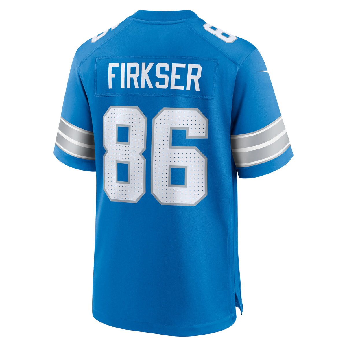 Men's Detroit Lions Anthony Firkser Nike Blue Team Game Jersey