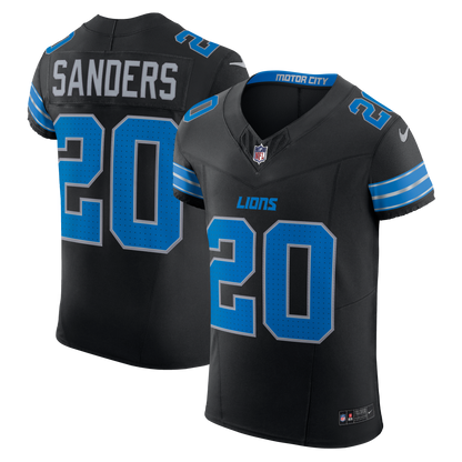 Men's Detroit Lions Barry Sanders Nike Black Alternate Vapor F.U.S.E. Elite Jersey