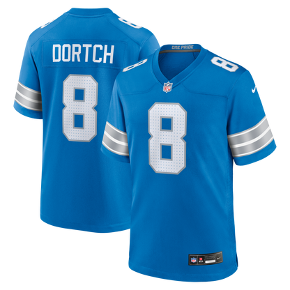Men's Detroit Lions Greg Dortch Nike Blue Team Game Jersey