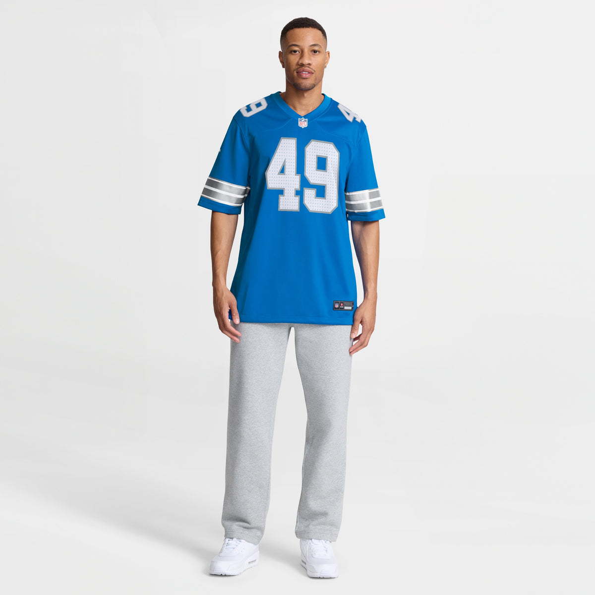 Men's Detroit Lions Hogan Hatten Nike Blue Game Jersey