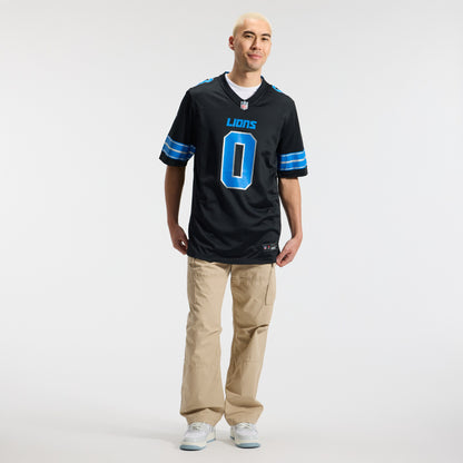 Men's Detroit Lions Jahmyr Gibbs Nike Black 2nd Alternate Game Player Jersey