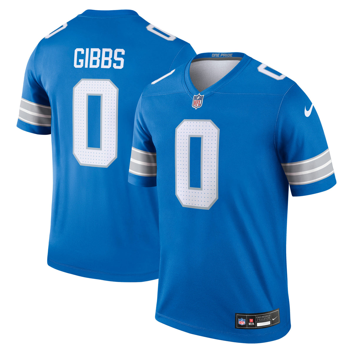 Men's Detroit Lions Jahmyr Gibbs Nike Blue Legend Player Performance Top