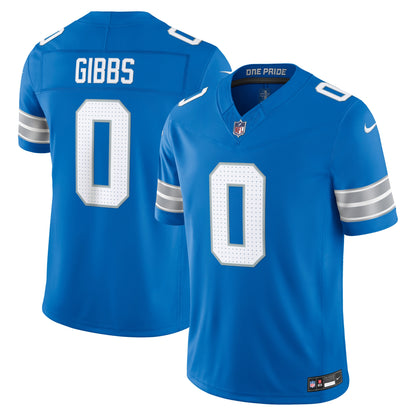 Men's Detroit Lions Jahmyr Gibbs Nike Blue Team Vapor F.U.S.E. Stitched Limited Jersey