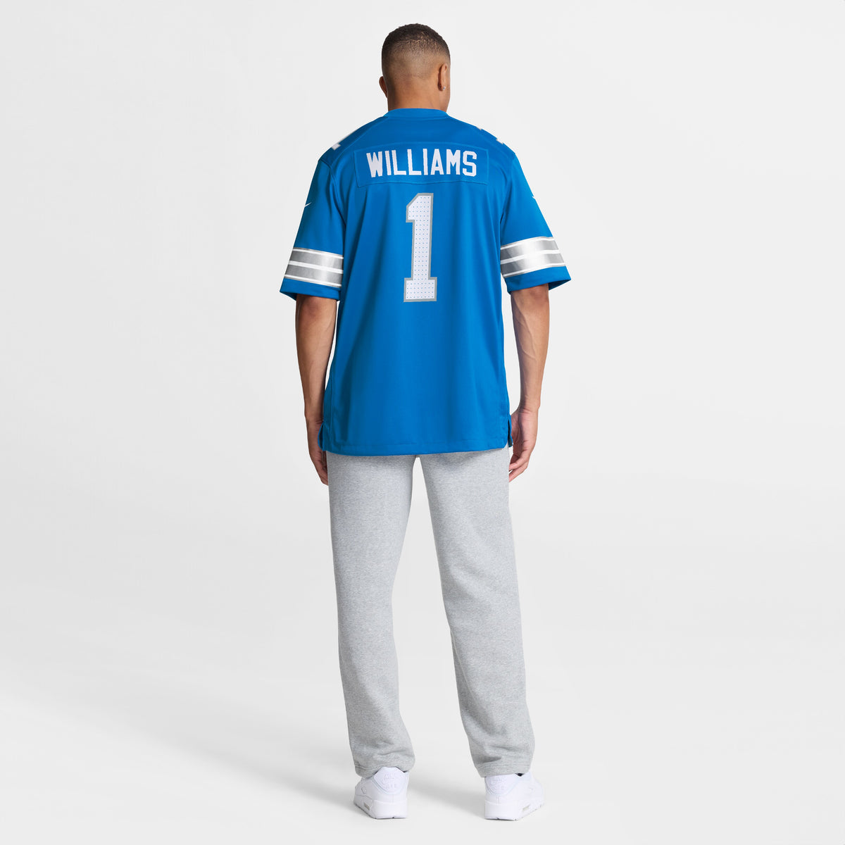 Men's Detroit Lions Jameson Williams Nike Blue Game Player Jersey